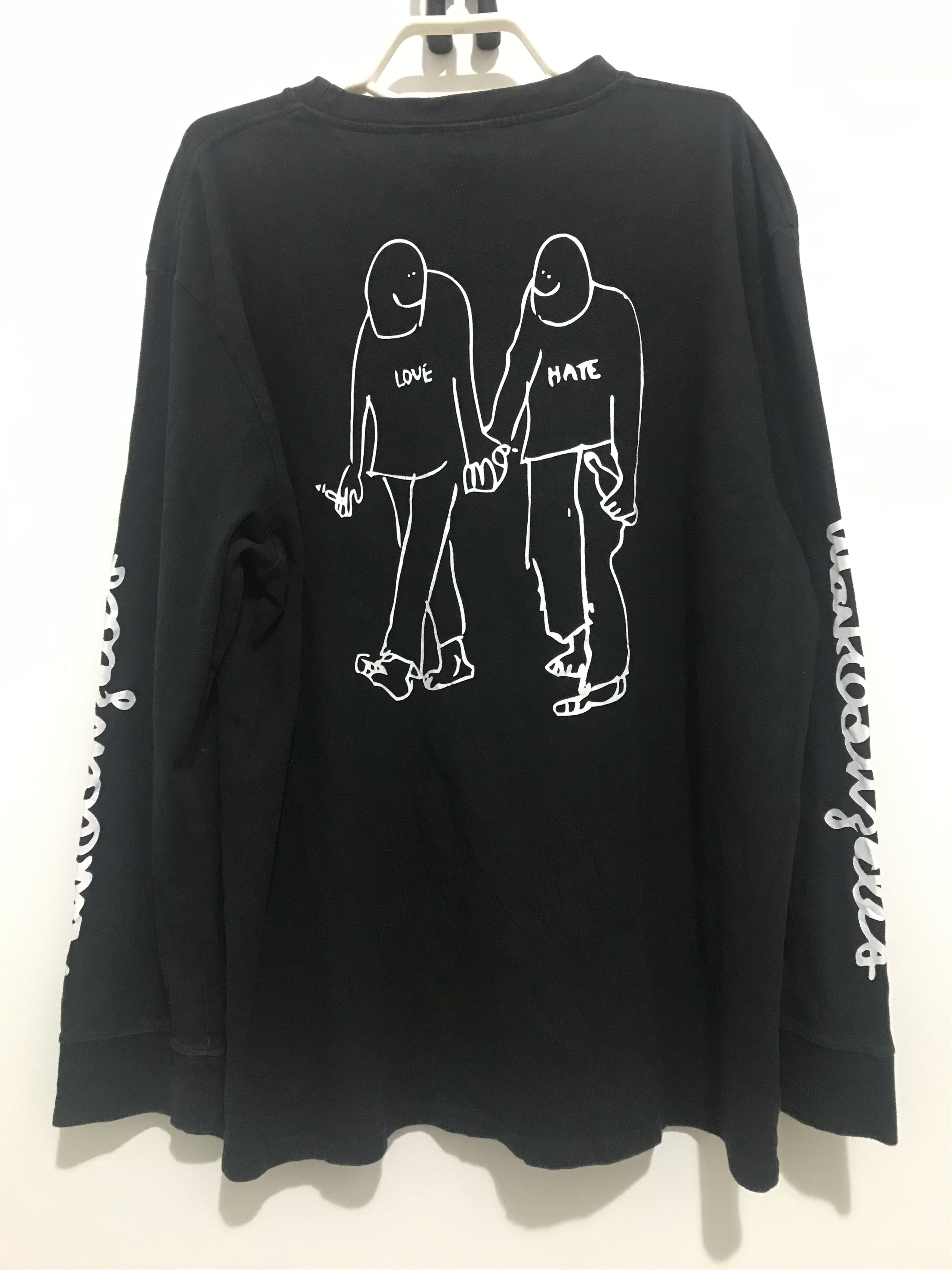 [MARK GONZALES]★25SS★ANGEL WAPPEN LONG SLEEVE T-SHIRT Mark Gonzales BLACK STRIFE T SHIRT Long Sleeve w. Angel