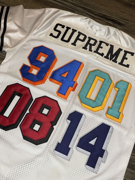 Supreme SUPREME CHAMPIONSHIP YEARS FOOTBALL TOP JERSEY SS14 | Grailed