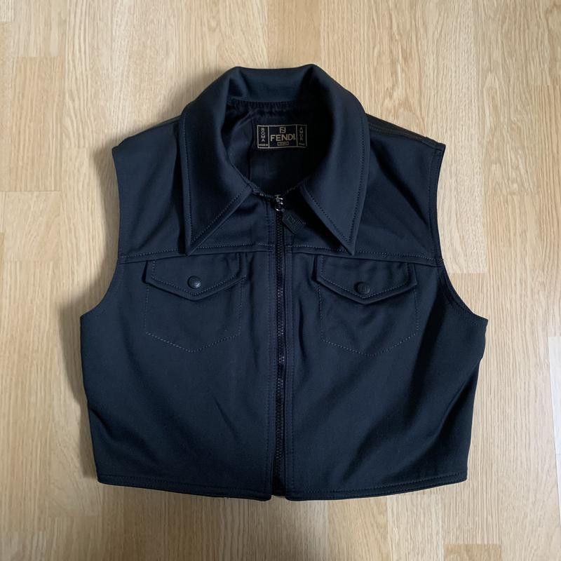 Vintage Fendi Jeans Big logo vest
