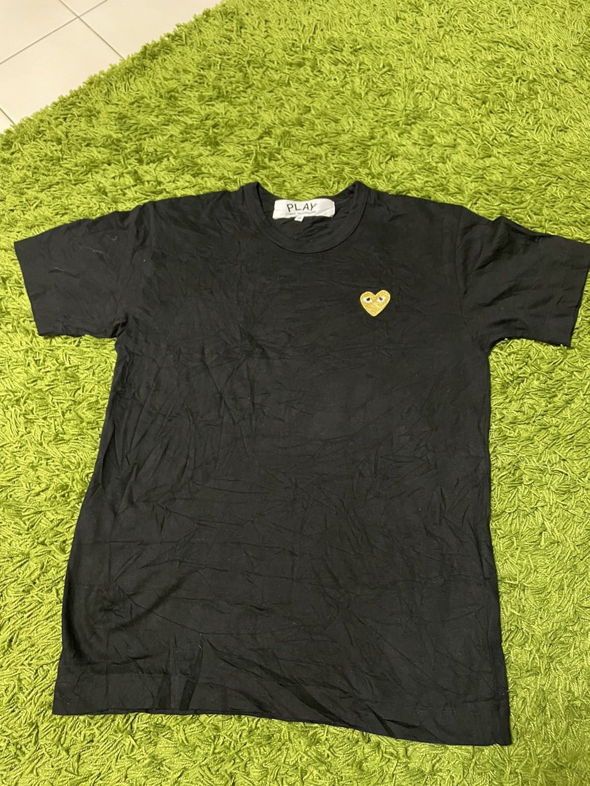 Comme des Garcons Comme des Garcons Play CDG Gold Heart Logo Tee Size US M / EU 48-50 / 2 - 1 Thumbnail