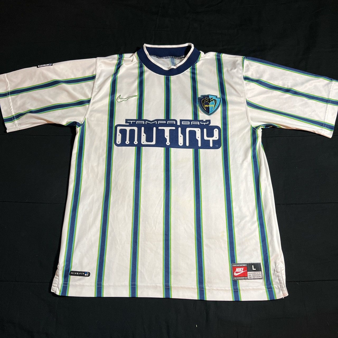 MUTINY TAMPA BAY 1998 1999 HOME FOOTBALL SHIRT SOCCER JERSEY NIKE sz XL MEN