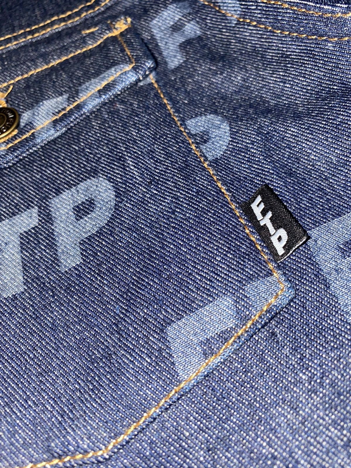 Fuck The Population All Over FTP Denim Jacket (Indigo) Size US M / EU 48-50 / 2 - 6 Thumbnail