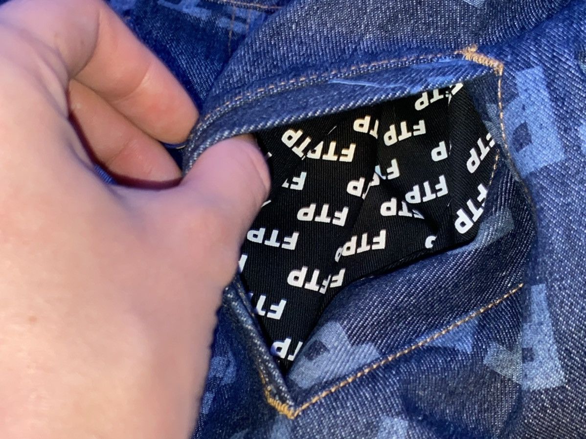 Fuck The Population All Over FTP Denim Jacket (Indigo) Size US M / EU 48-50 / 2 - 5 Thumbnail