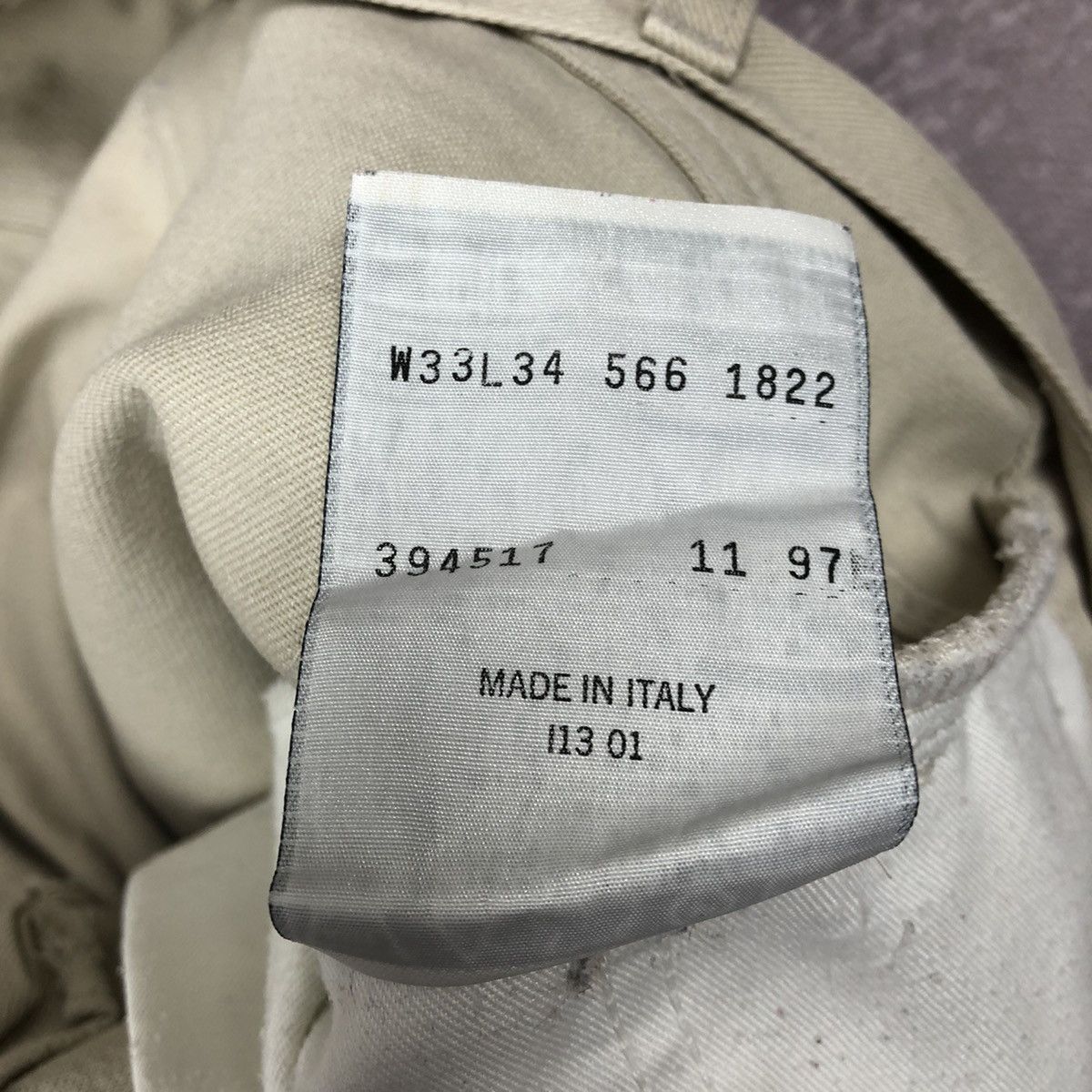 Levi's Vintage 90s Levi’s Sta-Prest 33x34 Made in Italy Size US 33 - 9 Thumbnail