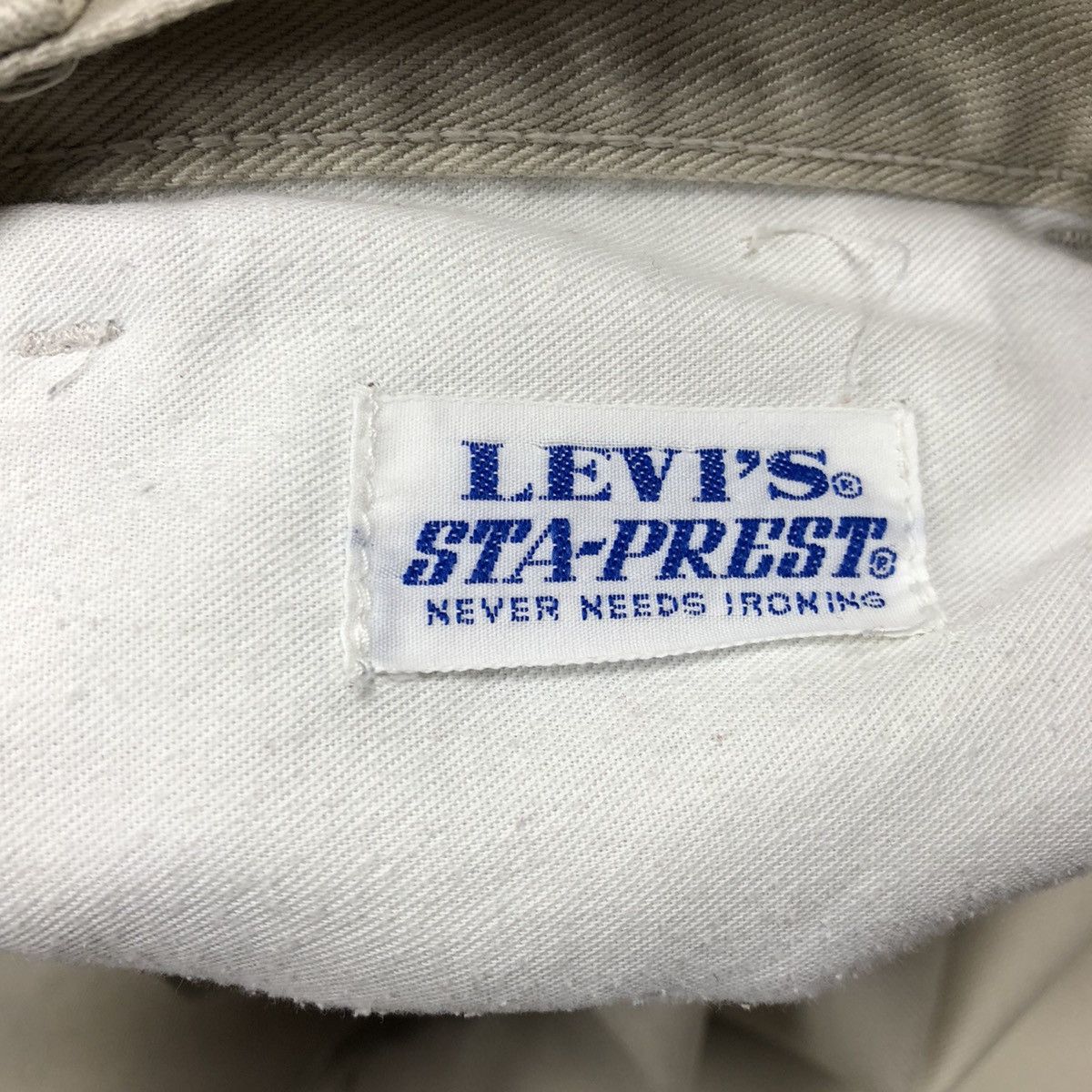 Levi's Vintage 90s Levi’s Sta-Prest 33x34 Made in Italy Size US 33 - 8 Thumbnail