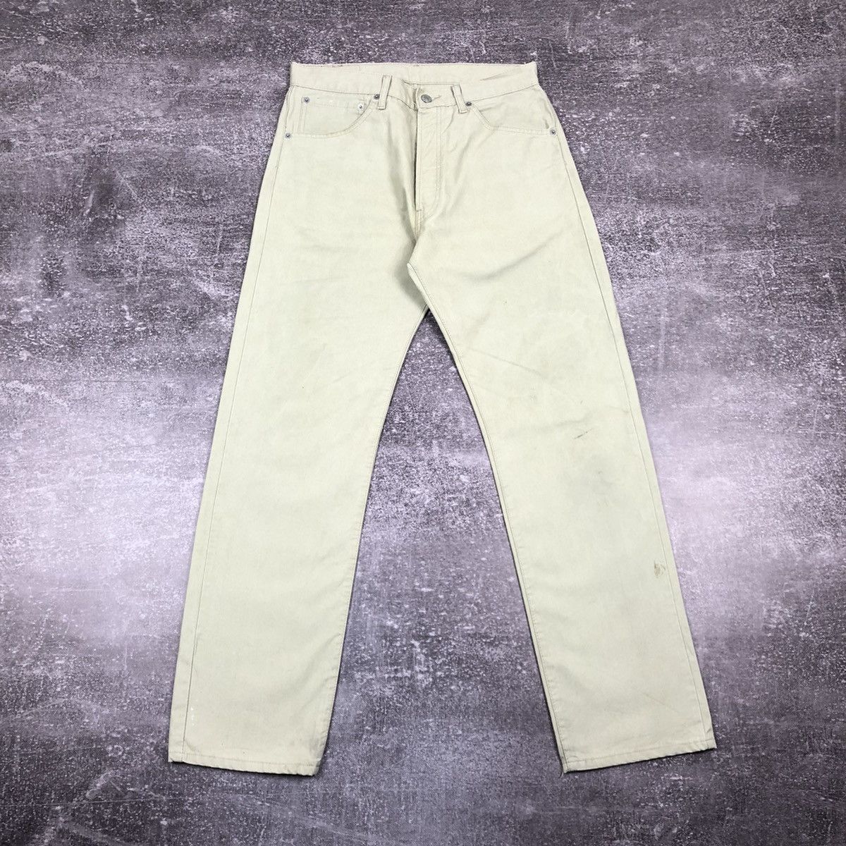 Levi's Vintage Levi’s 551 Beige Jeans 34x32 Size US 34 / EU 50 - 4 Thumbnail
