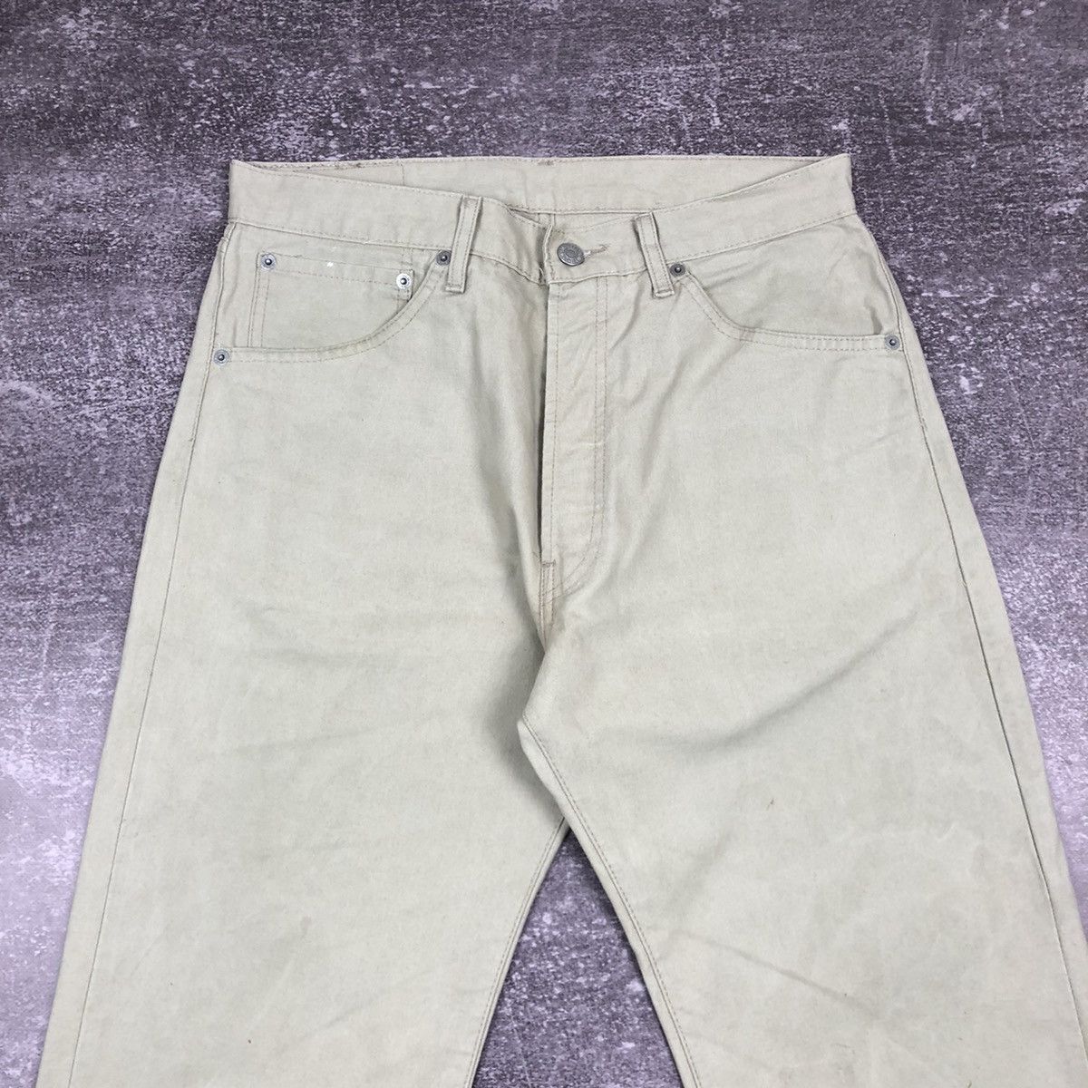 Levi's Vintage Levi’s 551 Beige Jeans 34x32 Size US 34 / EU 50 - 5 Thumbnail