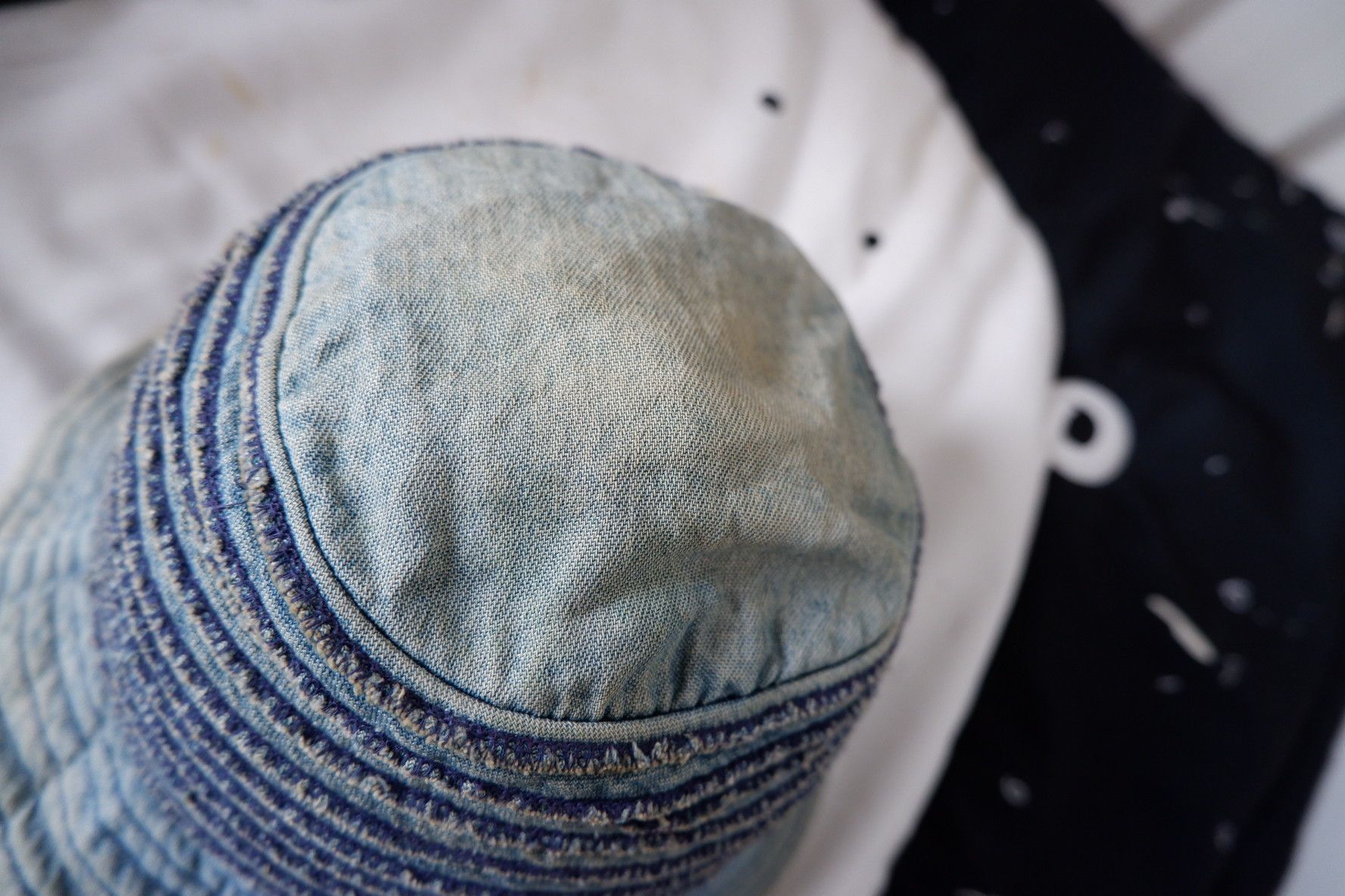 Japanese Brand Vintage Distressed Bucket Hat Size ONE SIZE - 4 Thumbnail