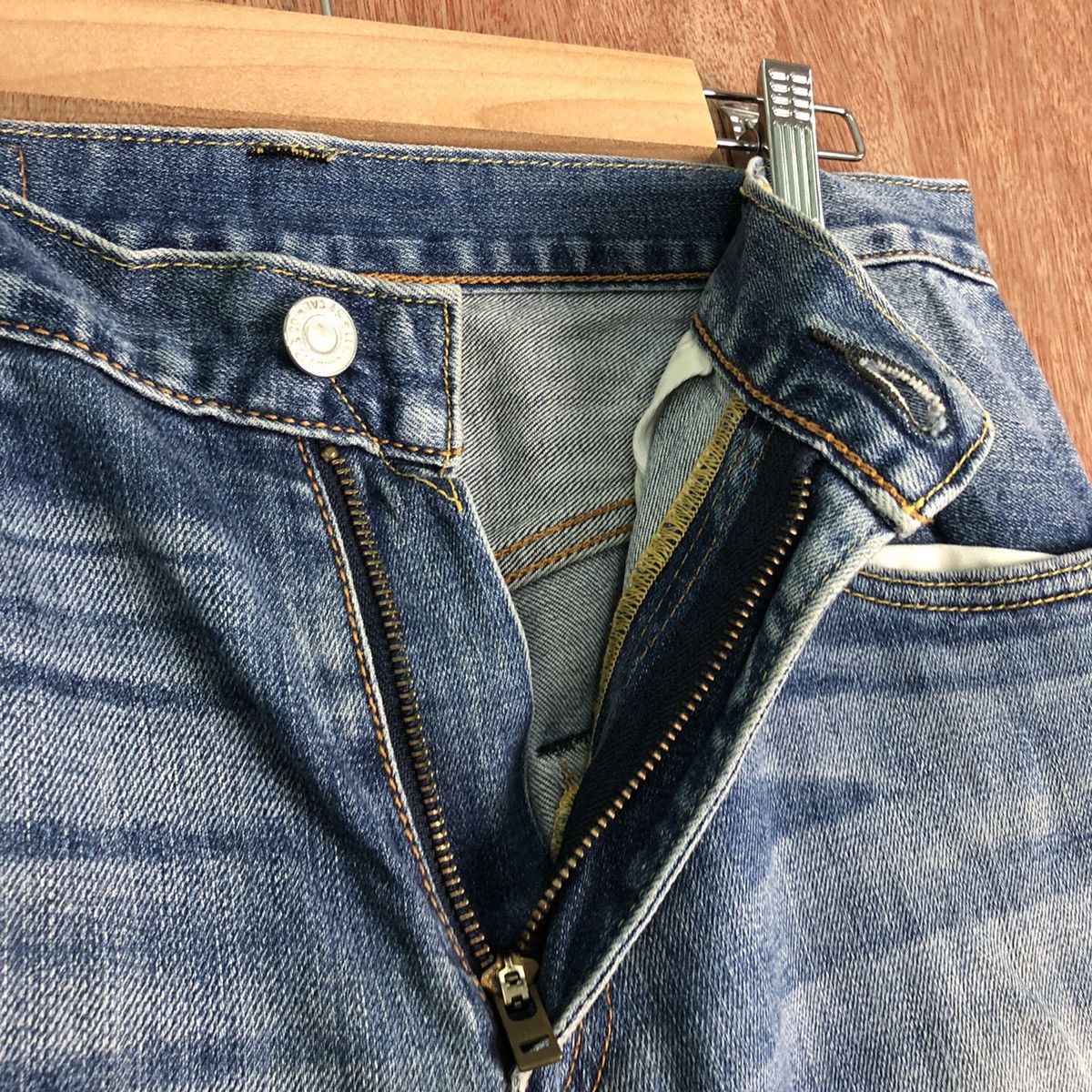 Levi's DLL 551 Levi's Vintage Blue distressed Denim Jeans #c189 Size US 30 / EU 46 - 7 Thumbnail
