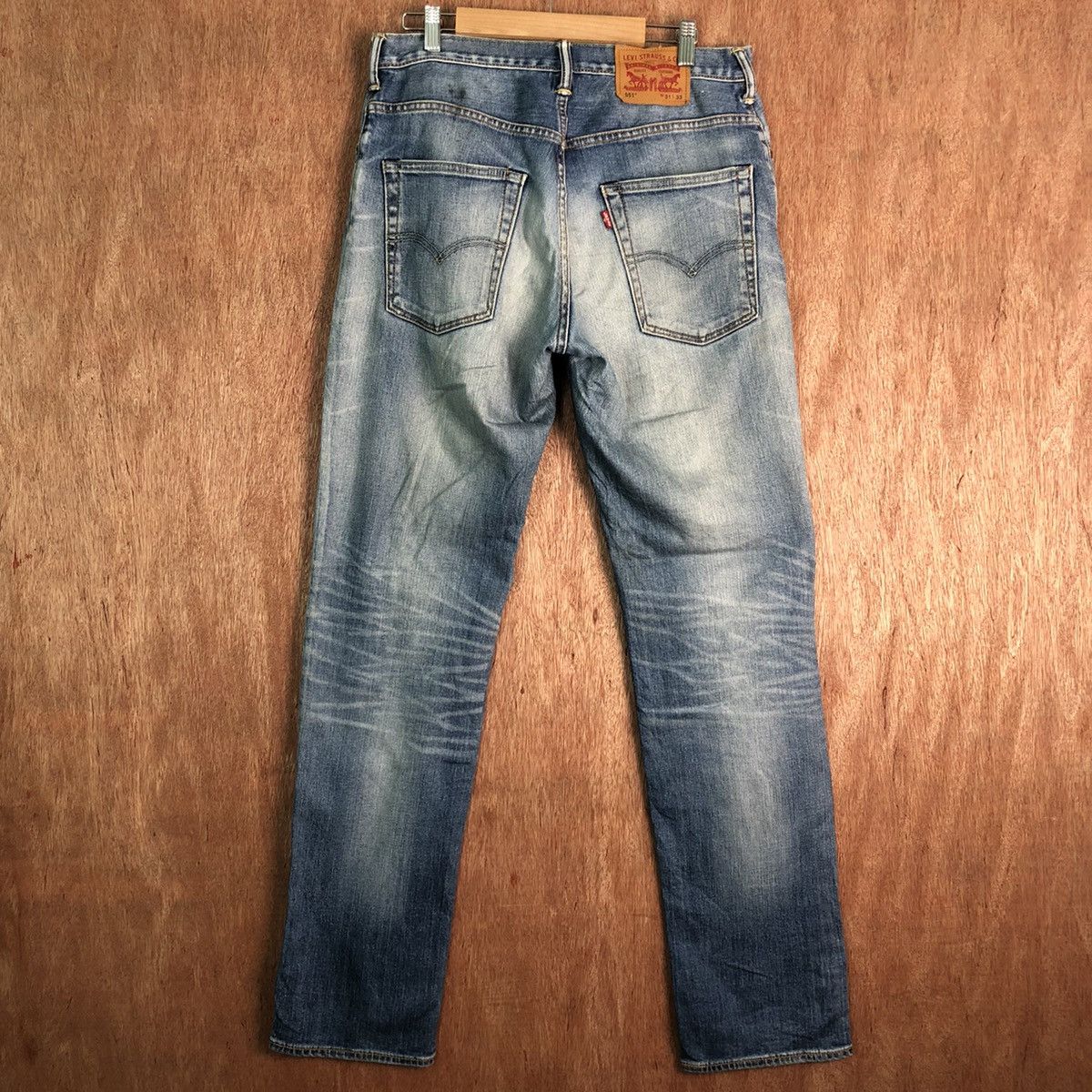 Levi's DLL 551 Levi's Vintage Blue distressed Denim Jeans #c189 Size US 30 / EU 46 - 8 Thumbnail