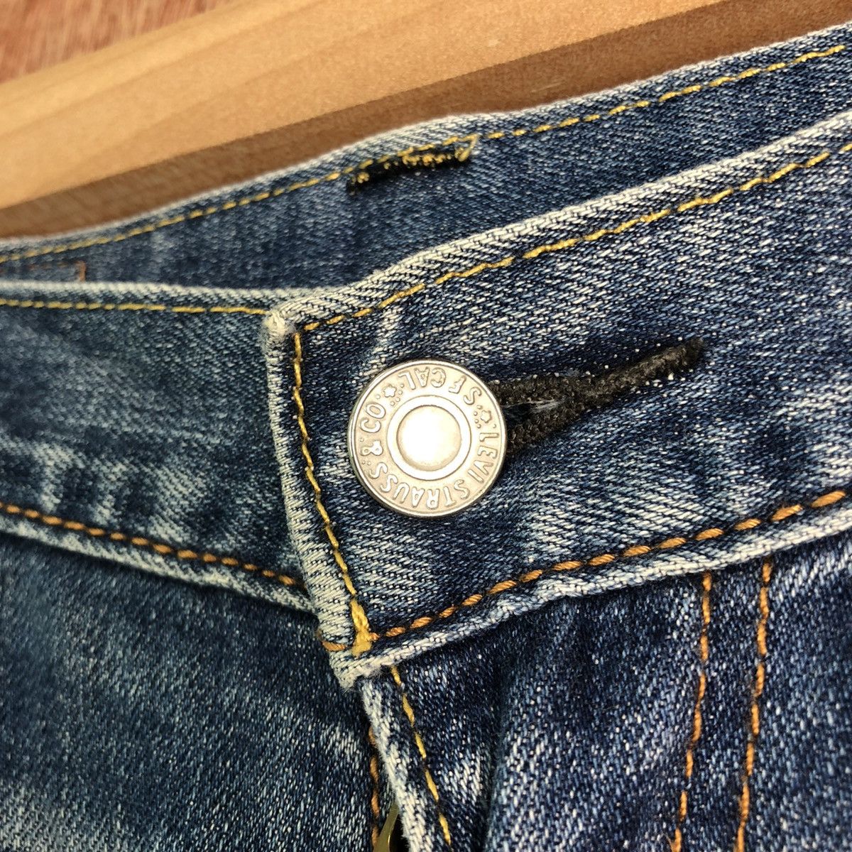 Levi's DLL 551 Levi's Vintage Blue distressed Denim Jeans #c189 Size US 30 / EU 46 - 6 Thumbnail