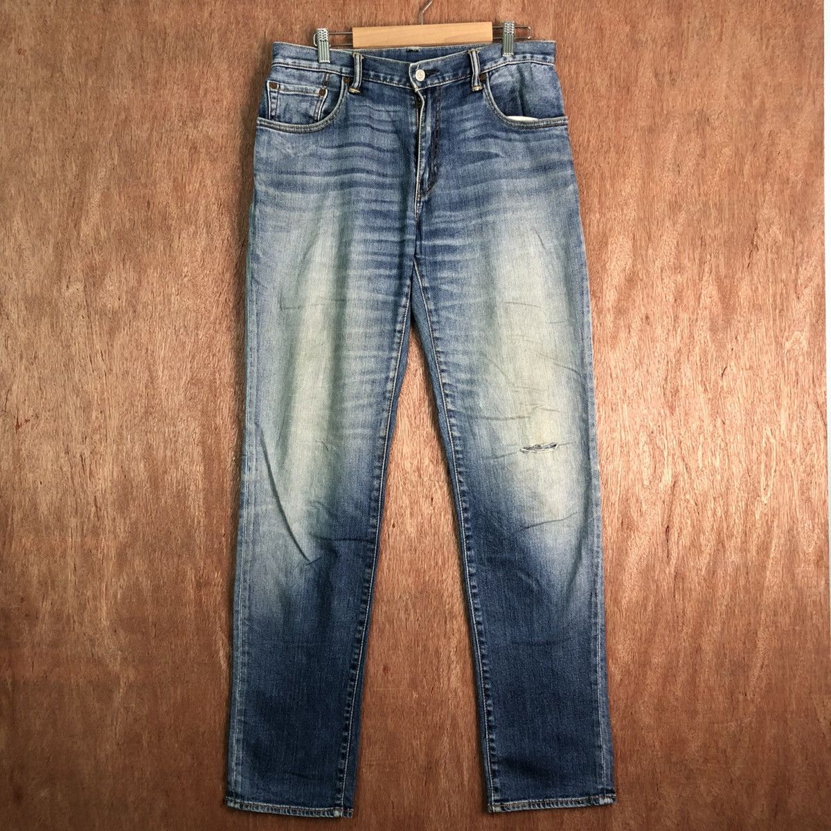 Levi's DLL 551 Levi's Vintage Blue distressed Denim Jeans #c189 Size US 30 / EU 46 - 1 Thumbnail