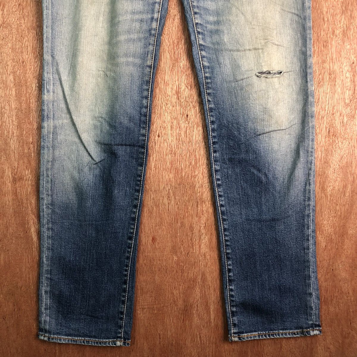 Levi's DLL 551 Levi's Vintage Blue distressed Denim Jeans #c189 Size US 30 / EU 46 - 3 Thumbnail