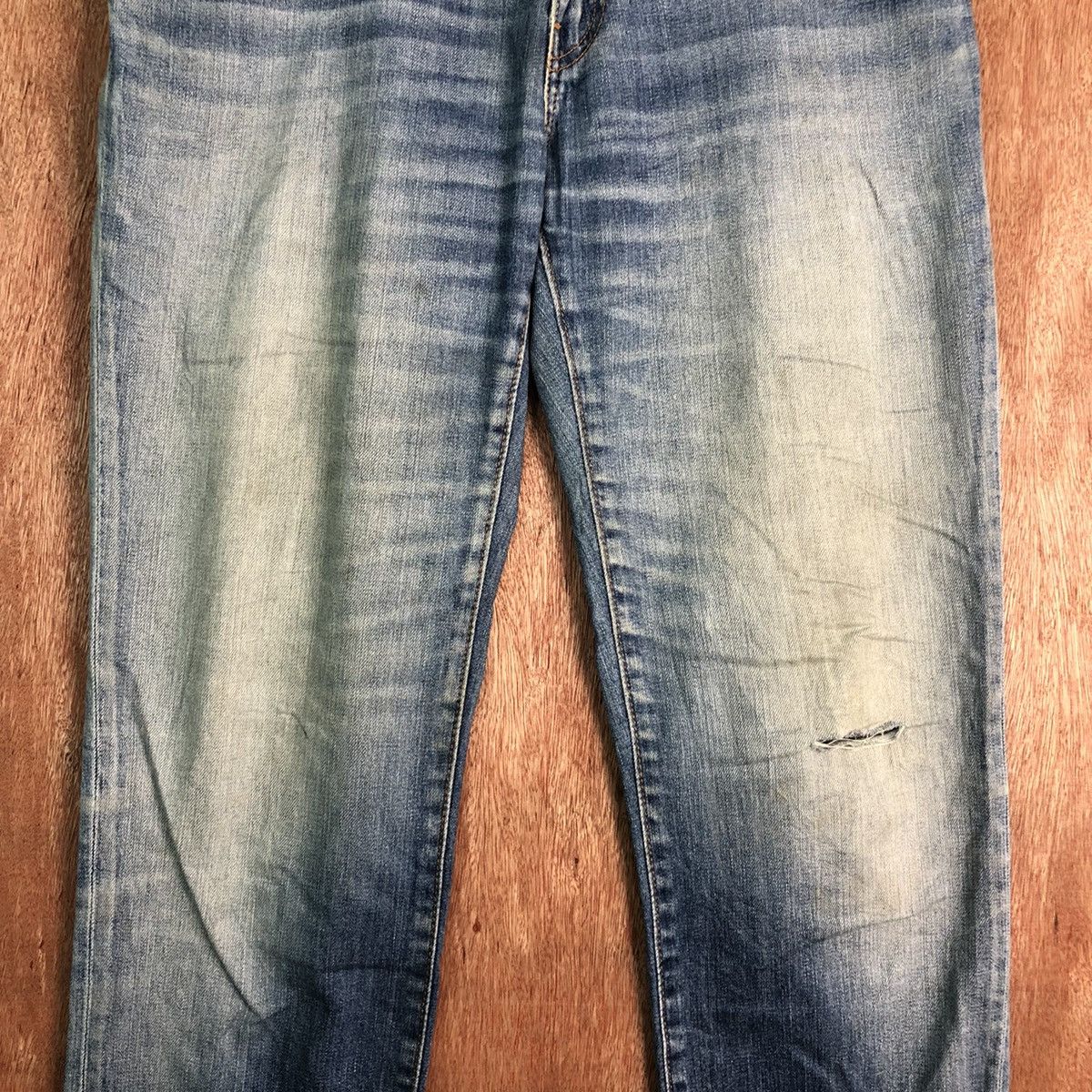 Levi's DLL 551 Levi's Vintage Blue distressed Denim Jeans #c189 Size US 30 / EU 46 - 4 Thumbnail