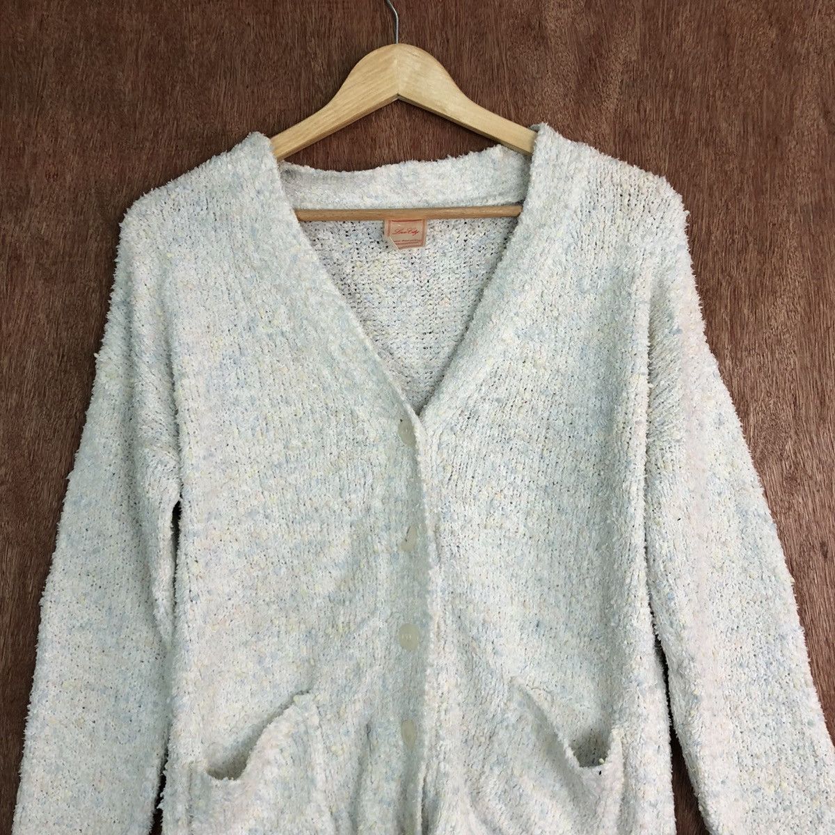 Homespun Knitwear Love City White Mohair Shag Shaggy Knitwear #c412 Size US M / EU 48-50 / 2 - 2 Thumbnail