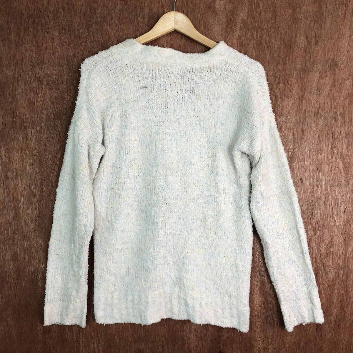 Homespun Knitwear Love City White Mohair Shag Shaggy Knitwear #c412 Size US M / EU 48-50 / 2 - 10 Thumbnail