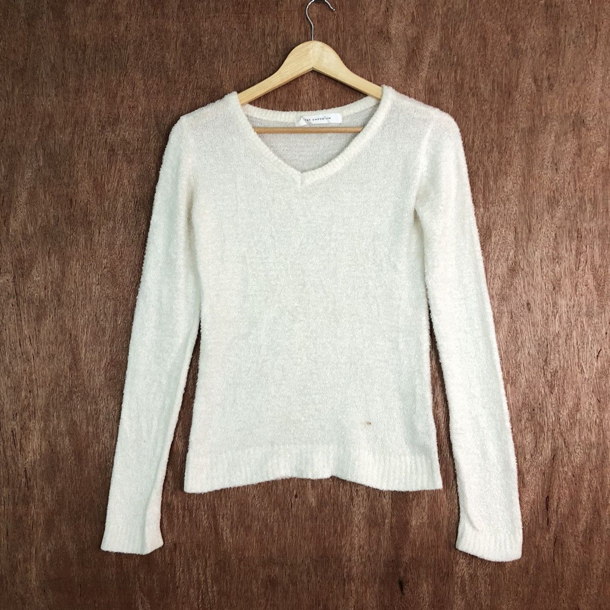 Japanese Brand DLL The Emporium Ehite Mohair Shag Shaggy Knitwear #c416 Size US S / EU 44-46 / 1 - 1 Thumbnail