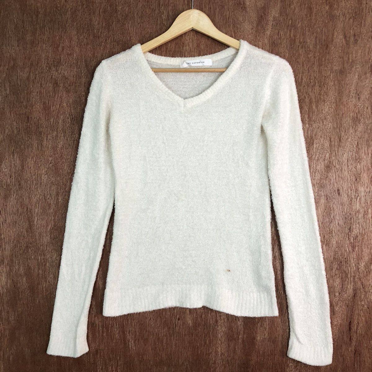 Japanese Brand DLL The Emporium Ehite Mohair Shag Shaggy Knitwear #c416 Size US S / EU 44-46 / 1 - 3 Thumbnail