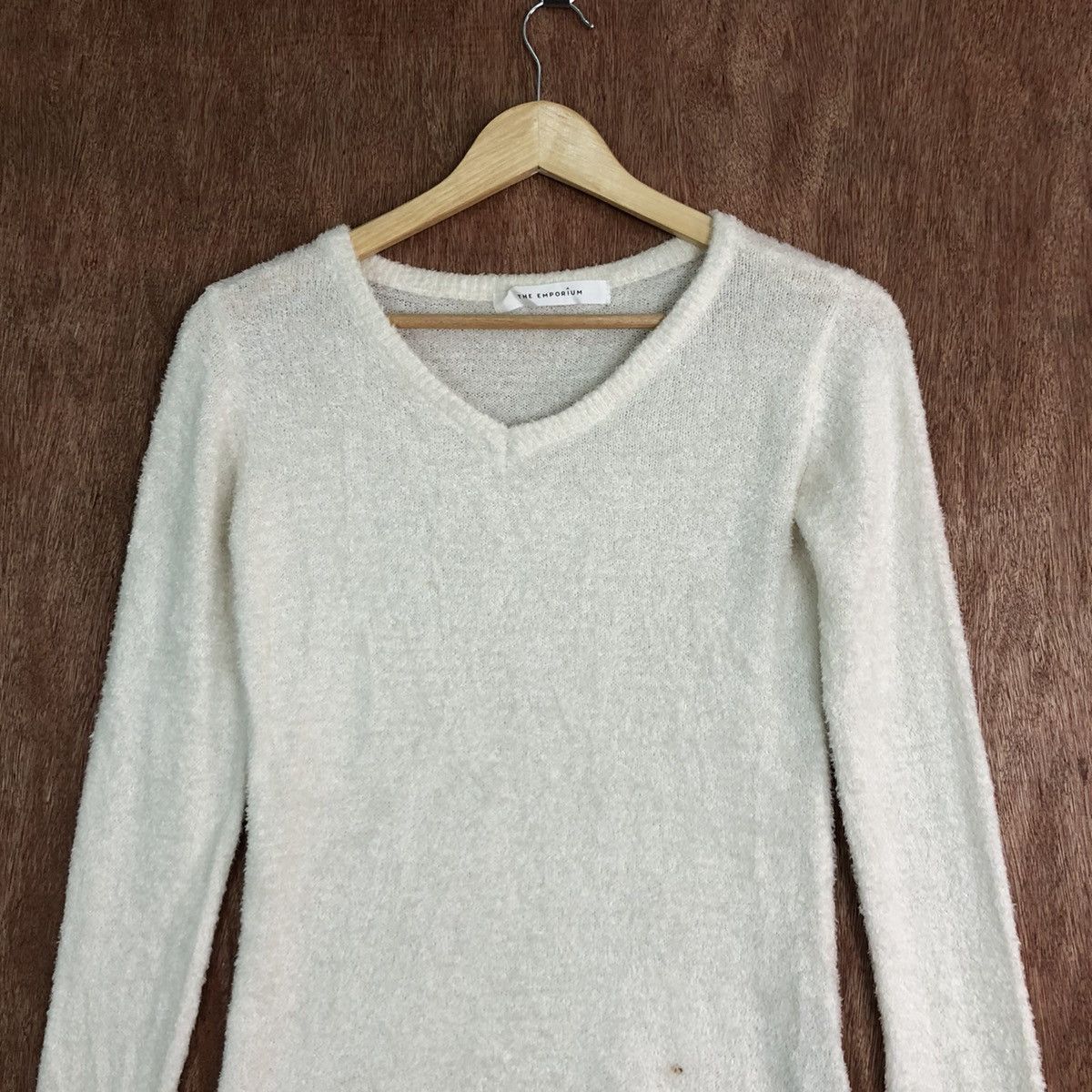 Japanese Brand DLL The Emporium Ehite Mohair Shag Shaggy Knitwear #c416 Size US S / EU 44-46 / 1 - 2 Thumbnail