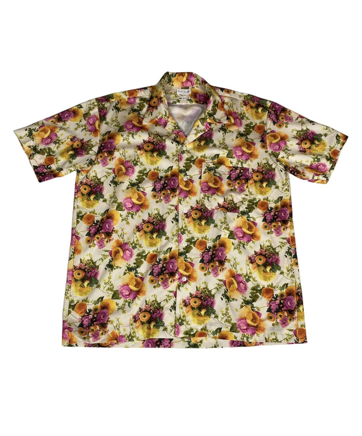 image of Vintage Paul Smith Floral Polyester, Men's (Size Large)