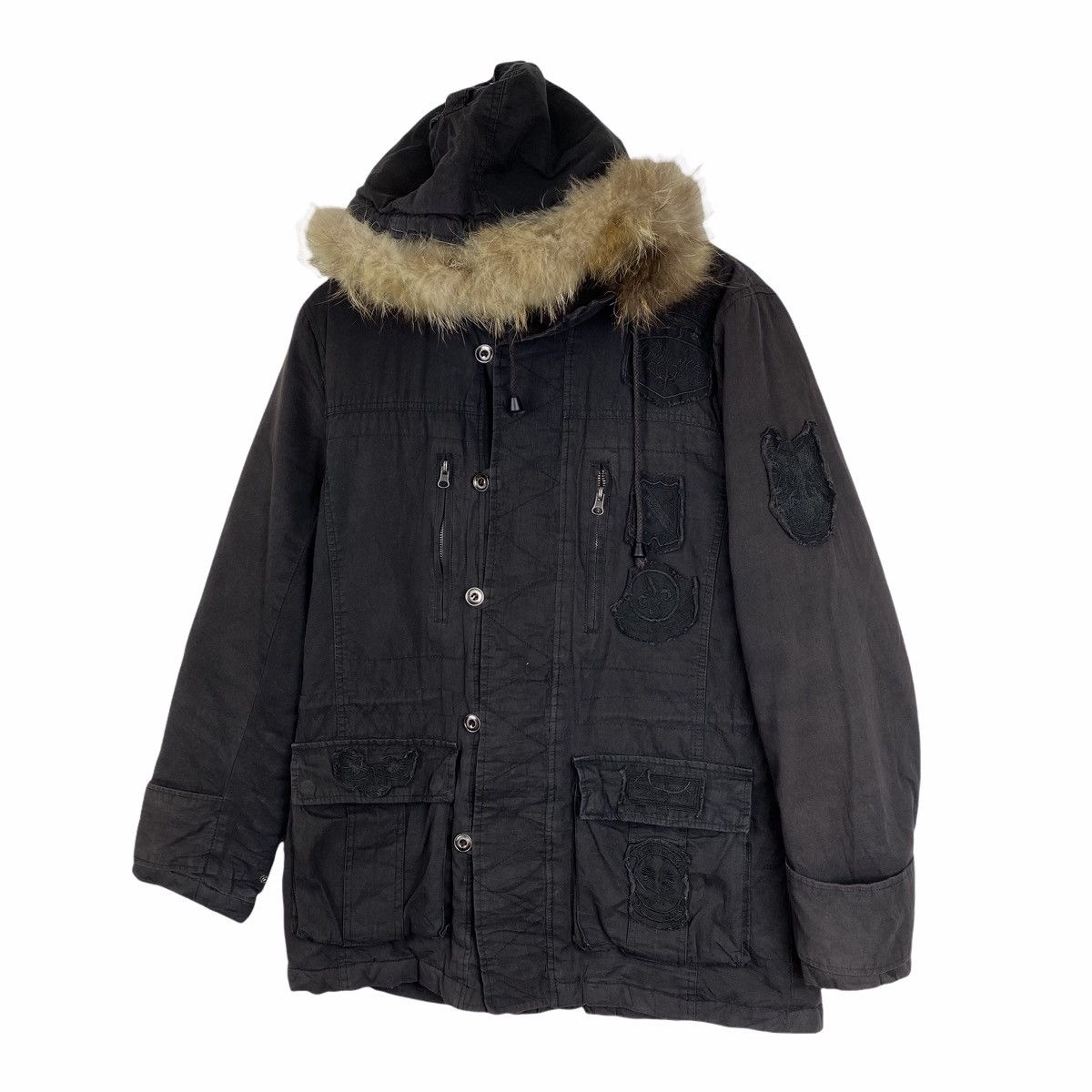 In The Attic × Vintage VINTAGE IN THE ATTIC PATCH DESIGN HOODIE PARKAS JACKET Size US L / EU 52-54 / 3 - 5 Thumbnail