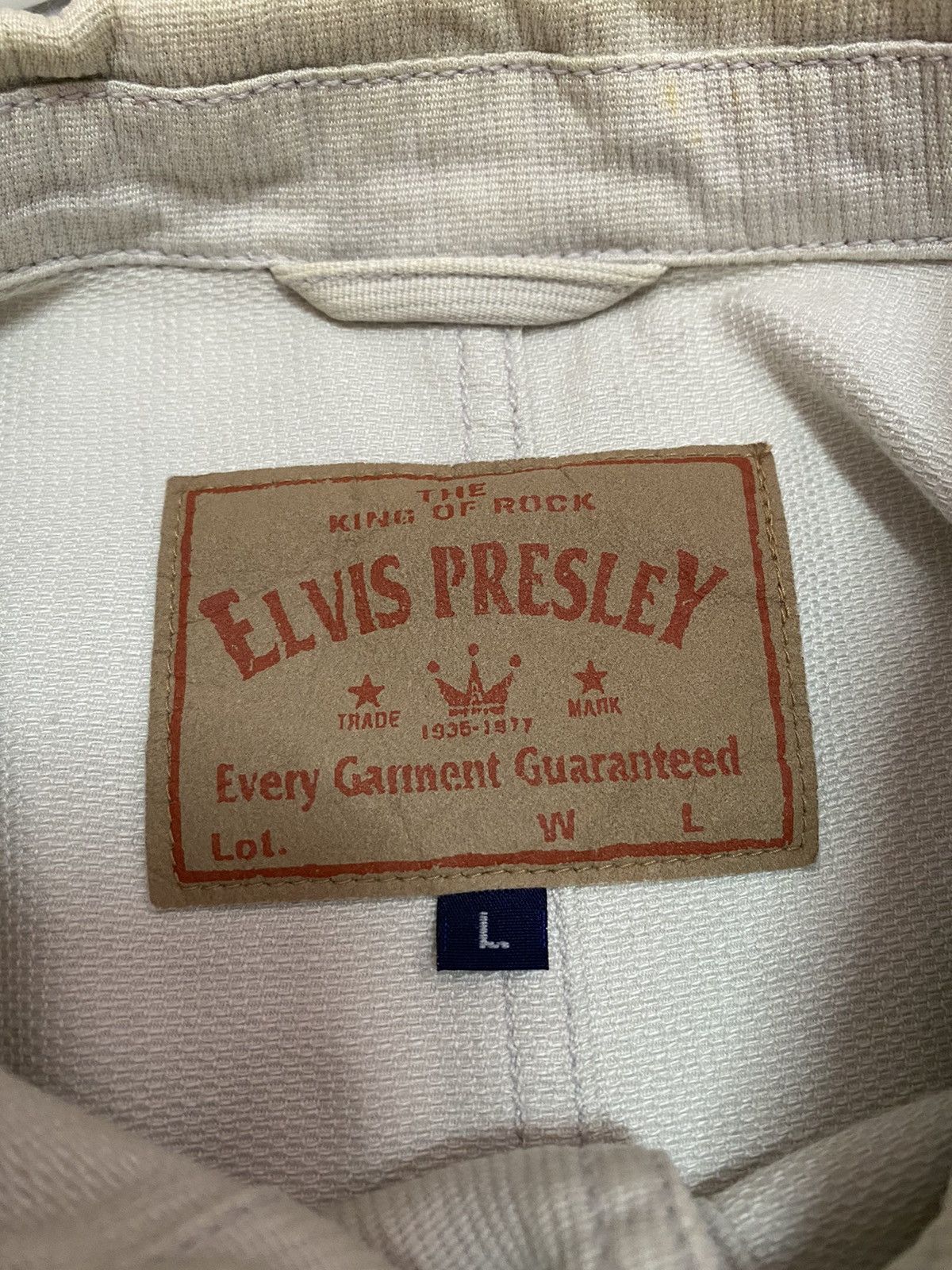 Japanese Brand 🔥VINTAGE ELVIS PRESLEY THE KING OF ROCK CHORE JACKET Size US M / EU 48-50 / 2 - 8 Thumbnail