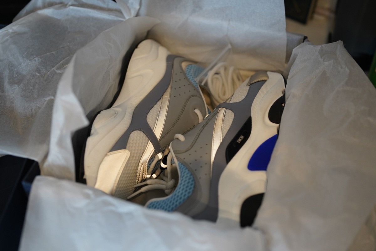 Dior Dior B22 White Blue Size US 12 / EU 45 - 2 Thumbnail