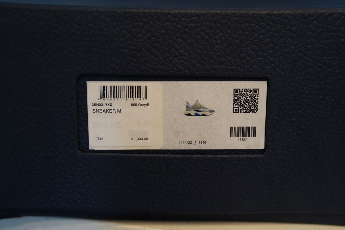 Dior Dior B22 White Blue Size US 12 / EU 45 - 24 Thumbnail