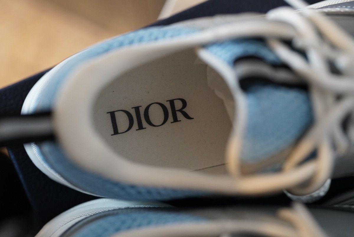 Dior Dior B22 White Blue Size US 12 / EU 45 - 17 Thumbnail