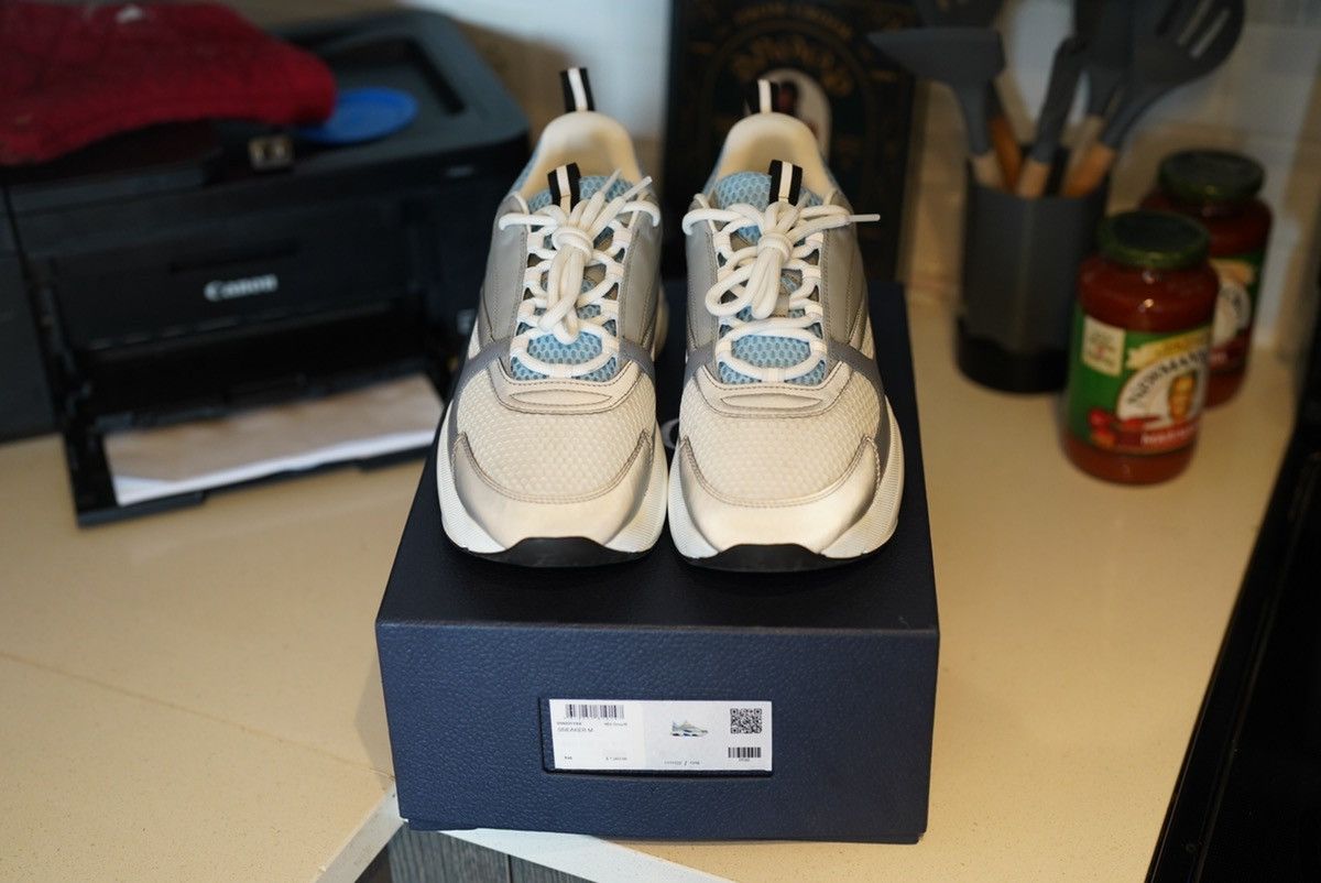 Dior Dior B22 White Blue Size US 12 / EU 45 - 3 Thumbnail