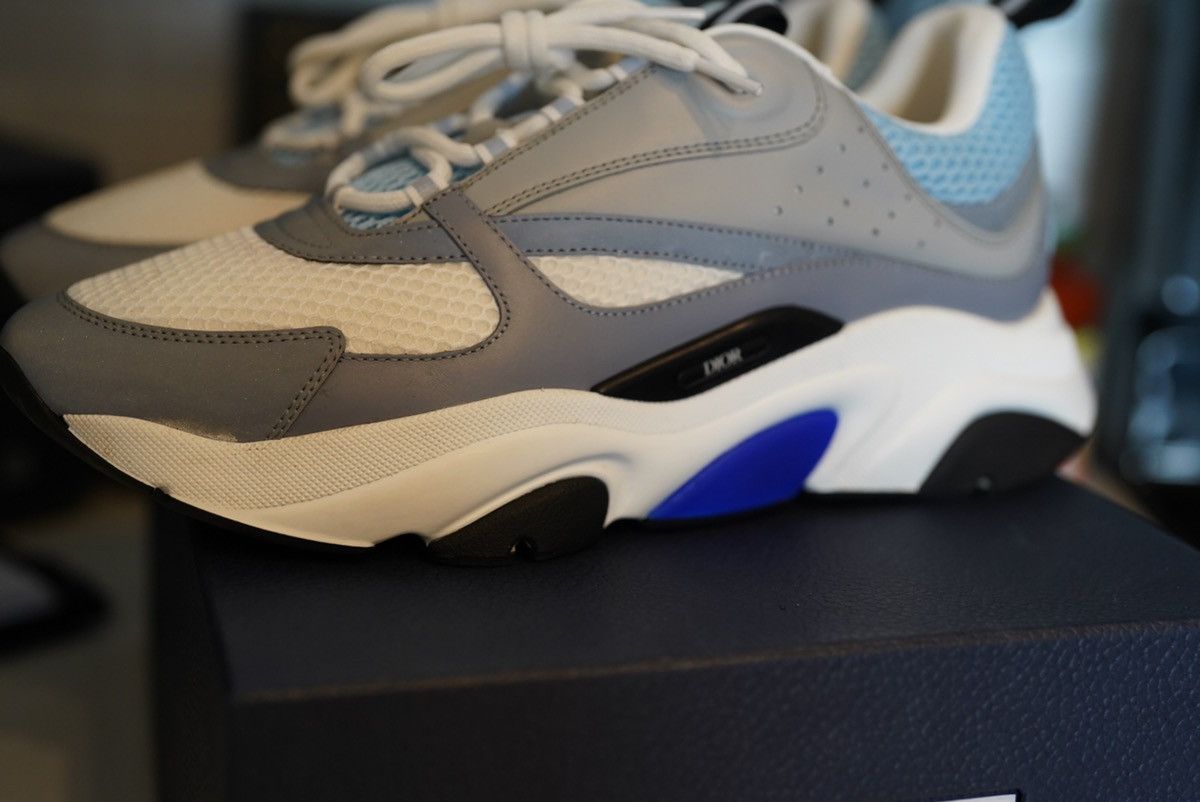Dior Dior B22 White Blue Size US 12 / EU 45 - 9 Thumbnail