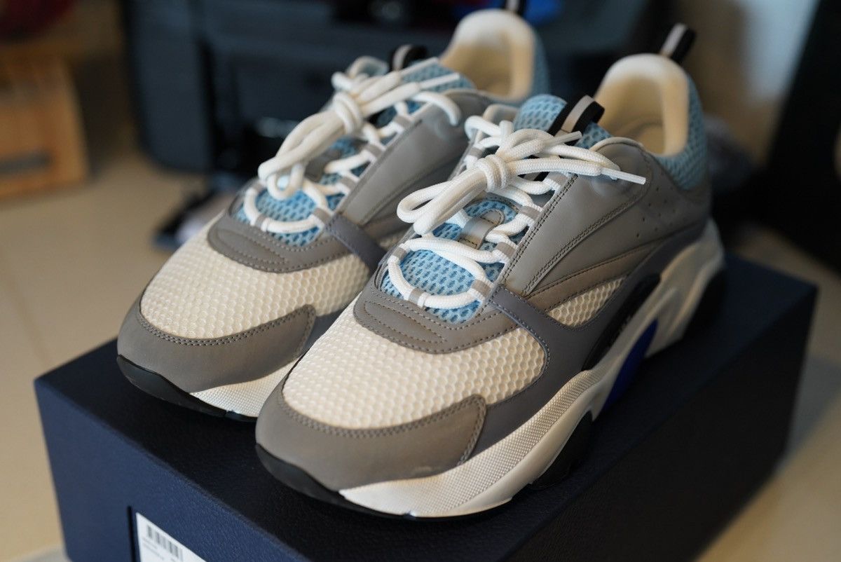 Dior Dior B22 White Blue Size US 12 / EU 45 - 4 Thumbnail