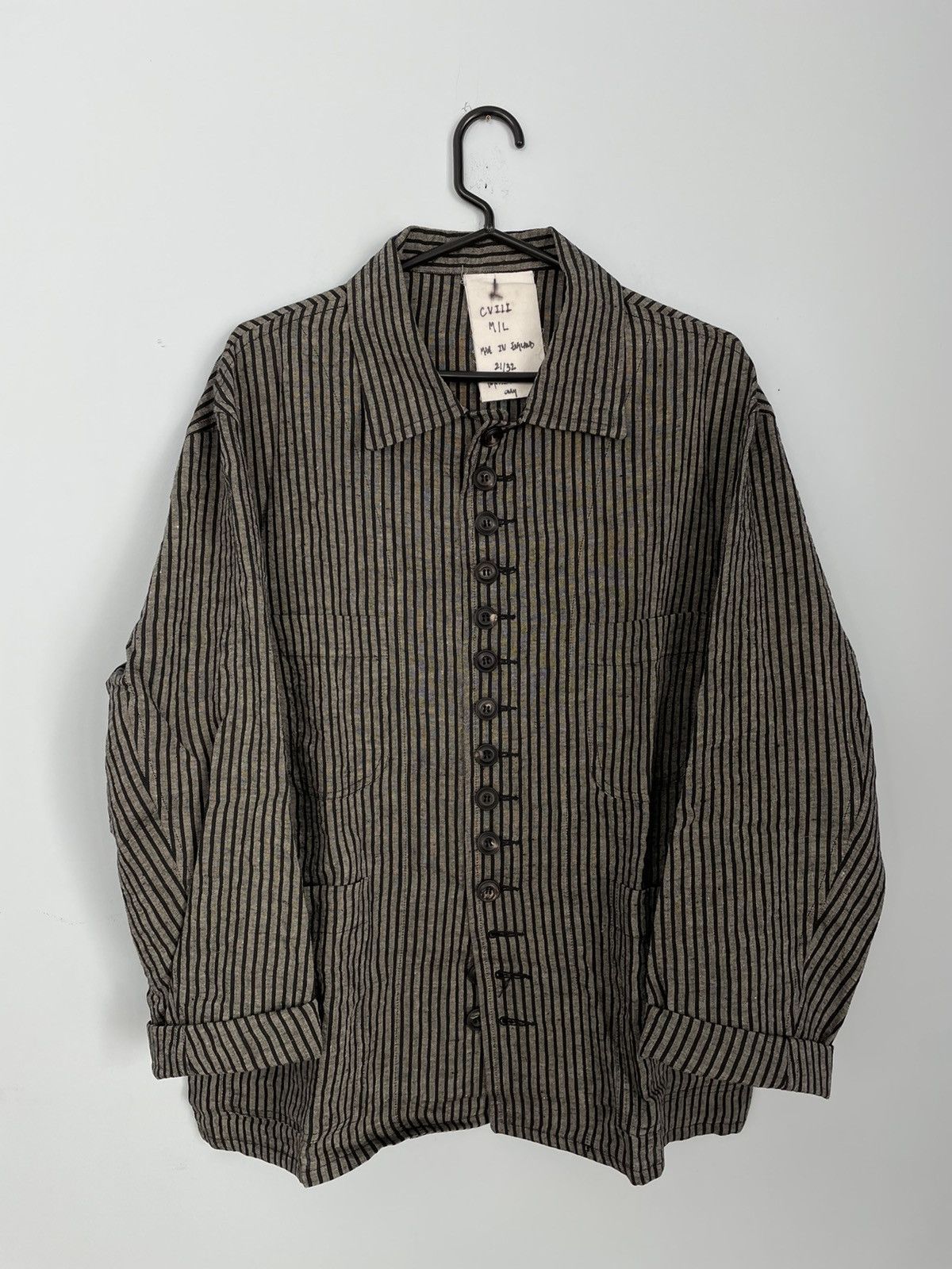 John Alexander Skelton STRIPED IRISH LINEN 4 POCKET SB SHIRT John Alexander Skelton STRIPED IRISH LINEN 4 POCKET SB SHIRT