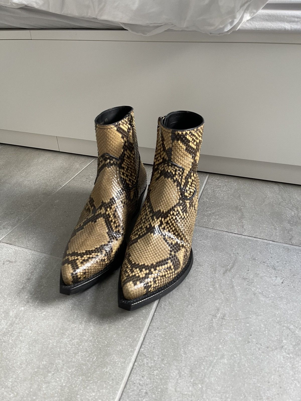 Saint Laurent Paris Saint Laurent Python Lukas Boot (FINAL DROP) | Grailed