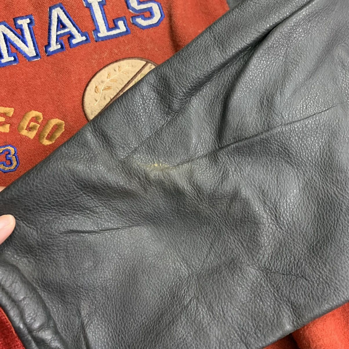 Japanese Brand × Vintage 🔥Nk181🔥Men's Flandre Leather varsity jackets Size US L / EU 52-54 / 3 - 8 Thumbnail