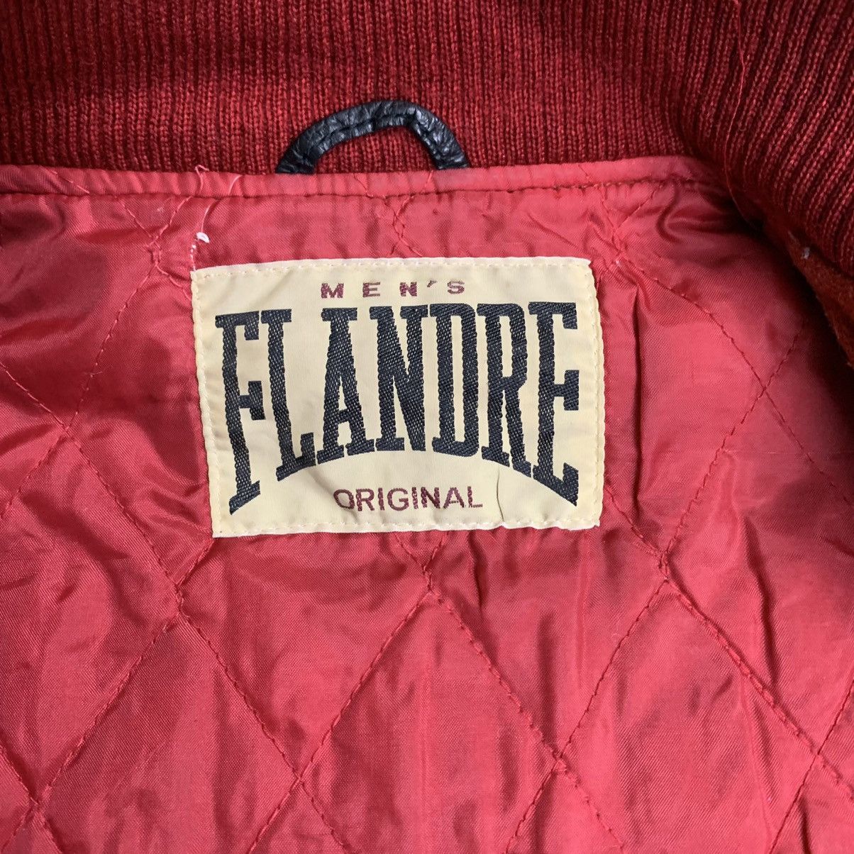 Japanese Brand × Vintage 🔥Nk181🔥Men's Flandre Leather varsity jackets Size US L / EU 52-54 / 3 - 16 Thumbnail