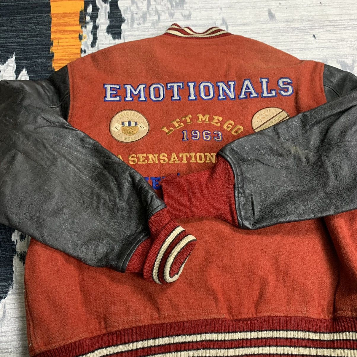 Japanese Brand × Vintage 🔥Nk181🔥Men's Flandre Leather varsity jackets Size US L / EU 52-54 / 3 - 5 Thumbnail