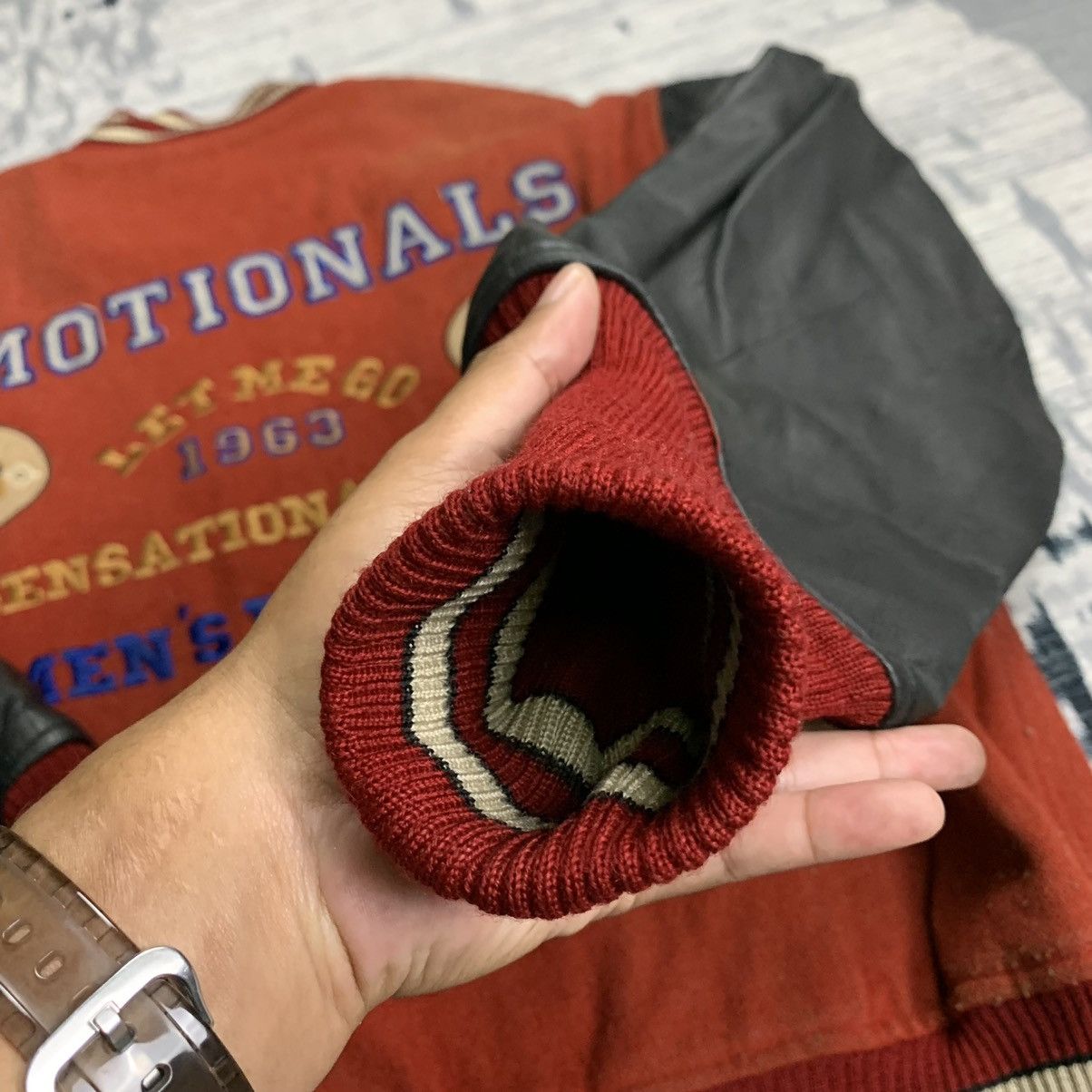 Japanese Brand × Vintage 🔥Nk181🔥Men's Flandre Leather varsity jackets Size US L / EU 52-54 / 3 - 9 Thumbnail