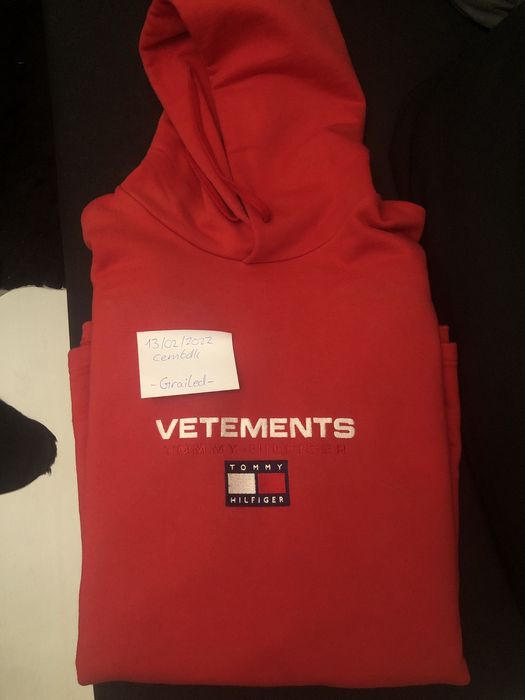 Tommy Hilfiger Tommy Hilfiger Vetements Double Sleeve Hoodie Grailed