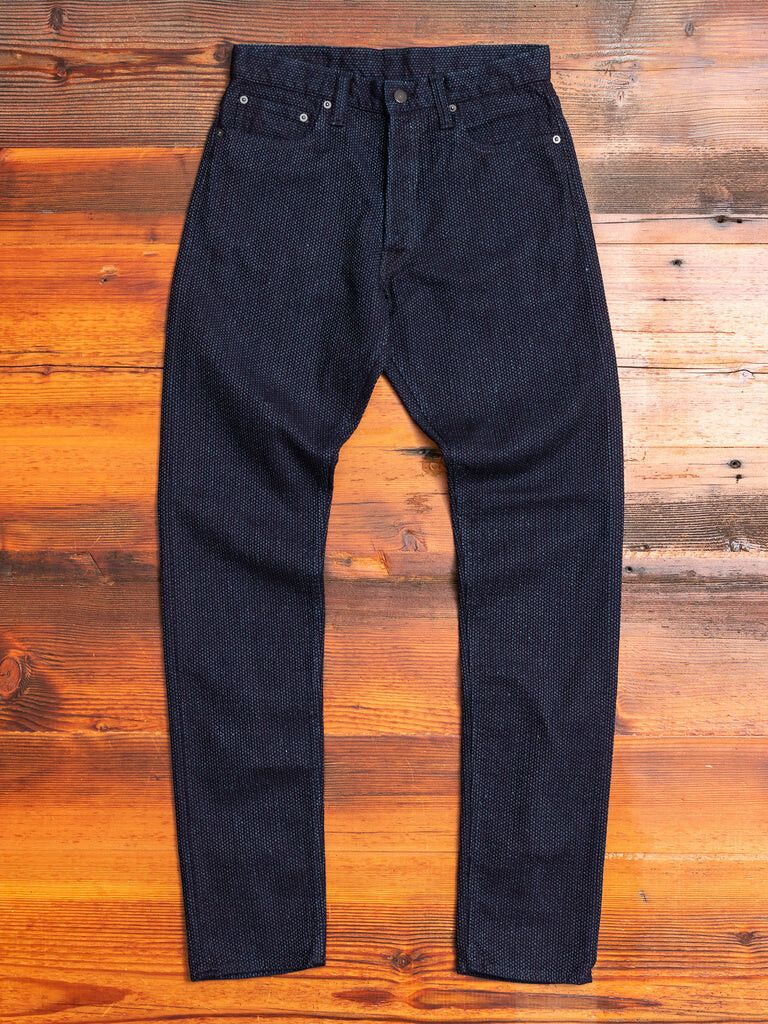 Pure Blue Japan Double Indigo Sashiko Selvedge Pant - Relaxed Tapered 1153 Size US 31 - 1 Preview