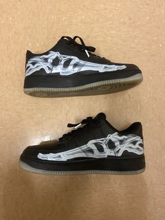 Nike Air Force 1 07 Qs Black Skeleton | Grailed