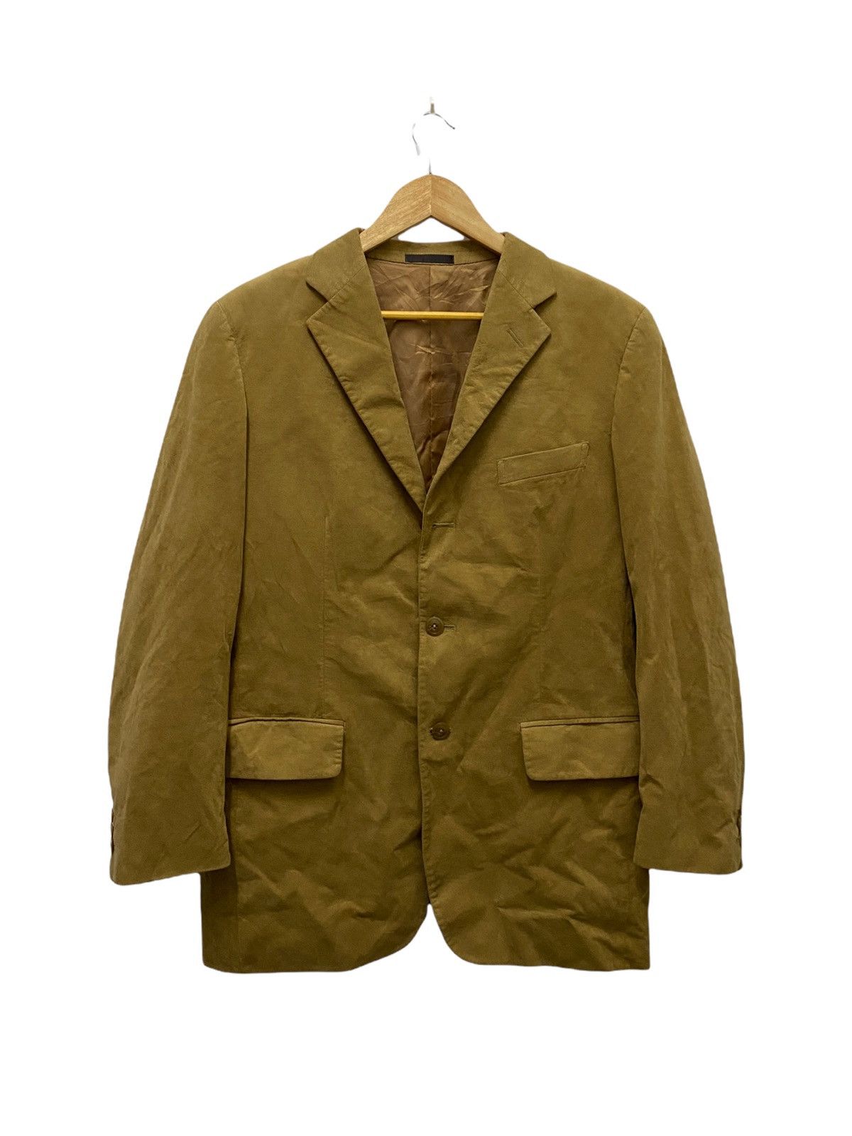 Burberry Burberry Gold Velvet Coat Size US L / EU 52-54 / 3 - 1 Thumbnail