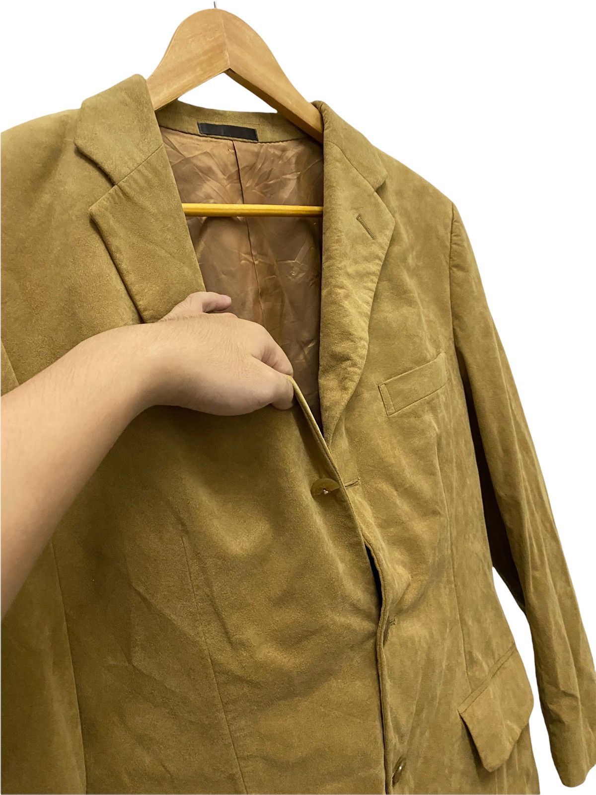 Burberry Burberry Gold Velvet Coat Size US L / EU 52-54 / 3 - 7 Thumbnail