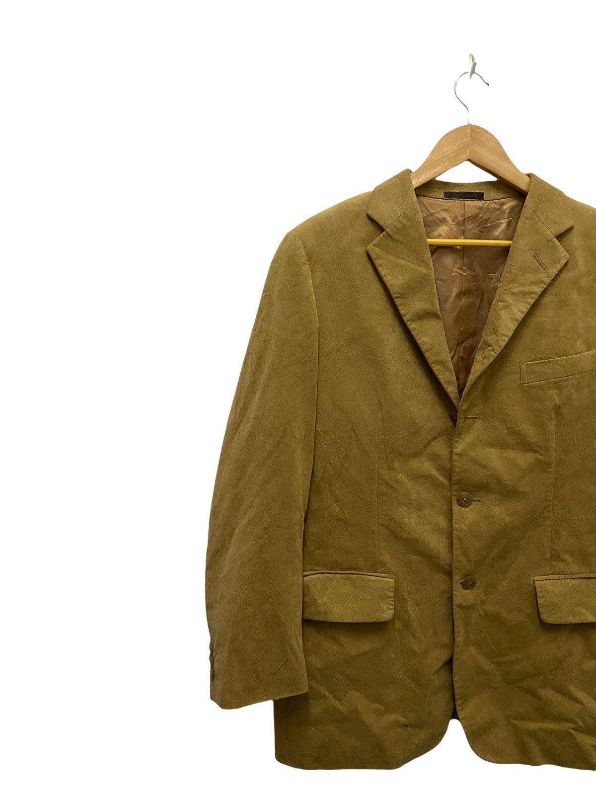 Burberry Burberry Gold Velvet Coat Size US L / EU 52-54 / 3 - 3 Thumbnail