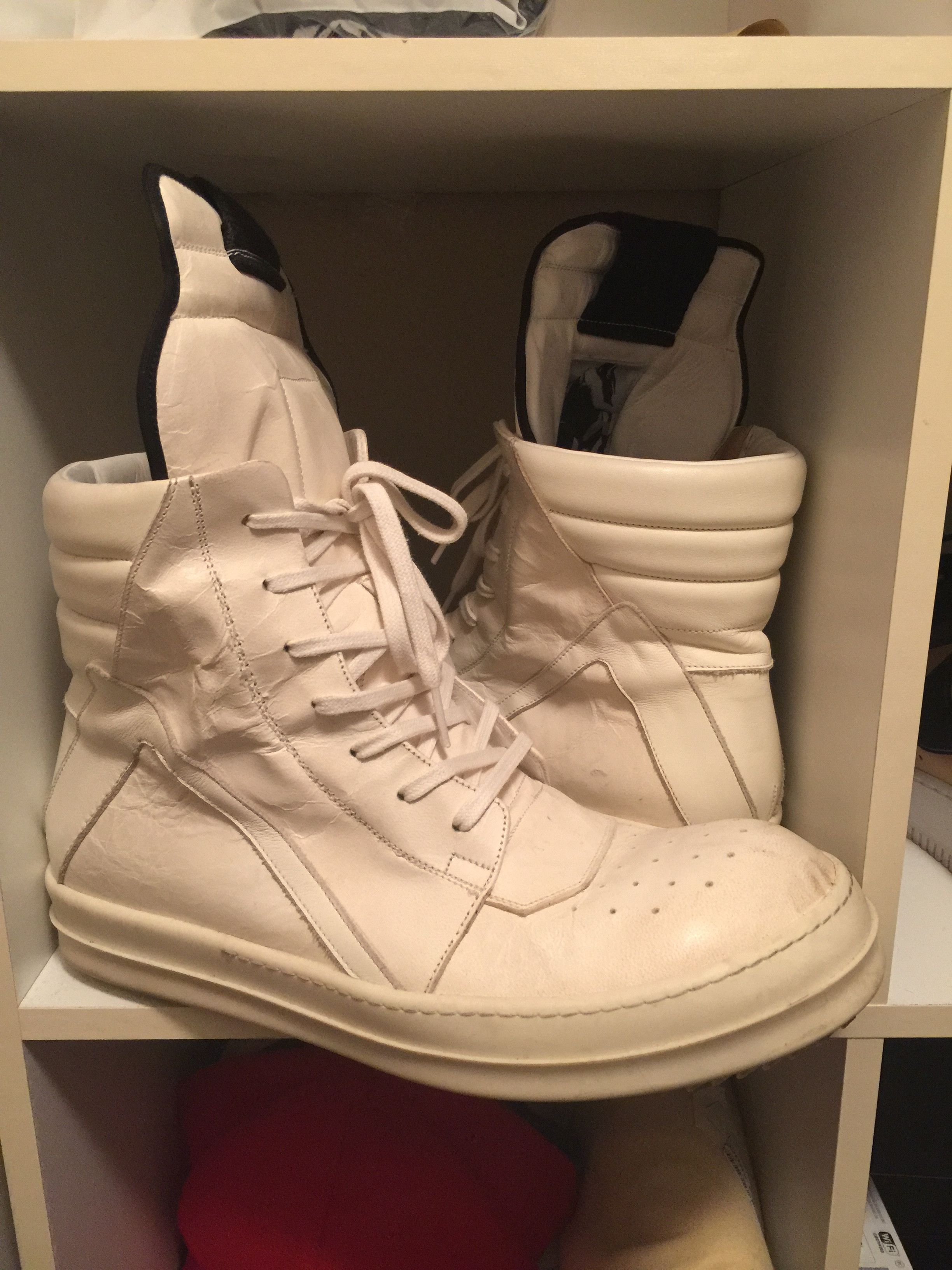 Rick Owen's Geobasket white 42 クリアソール