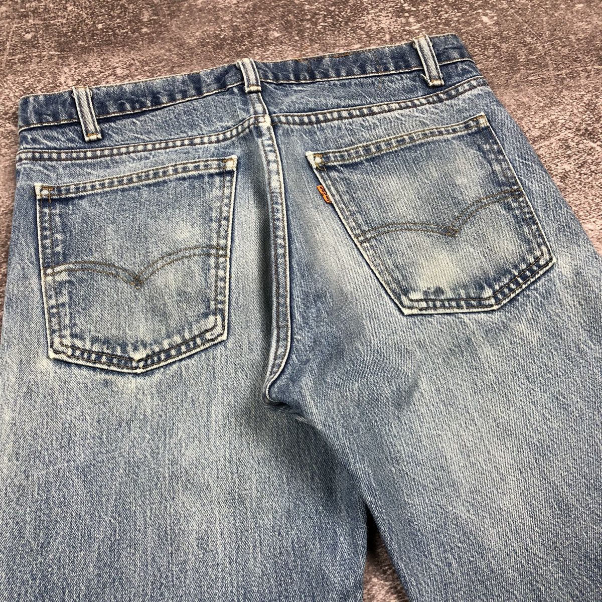 Levi's Vintage 80s Levi’s Denim Jeans Made in USA Orange tab Size US 31 - 17 Thumbnail