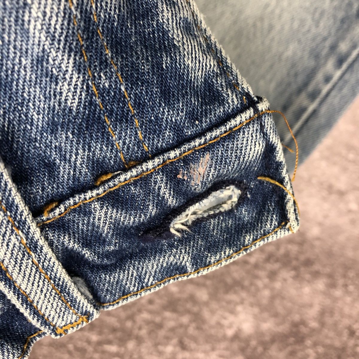 Levi's Vintage 80s Levi’s Denim Jeans Made in USA Orange tab Size US 31 - 14 Thumbnail