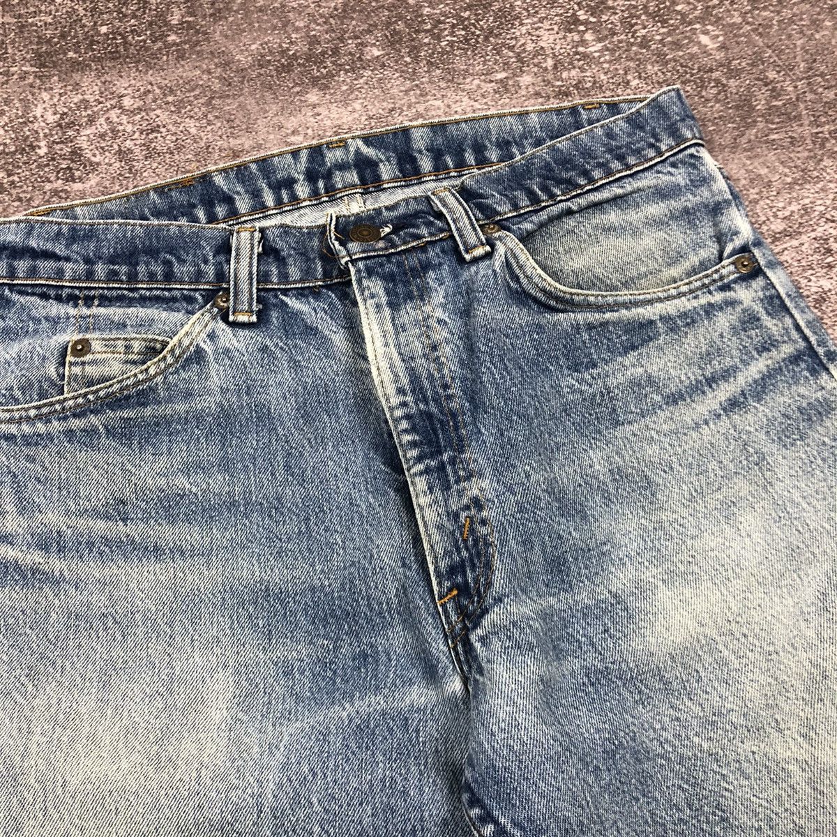 Levi's Vintage 80s Levi’s Denim Jeans Made in USA Orange tab Size US 31 - 11 Thumbnail