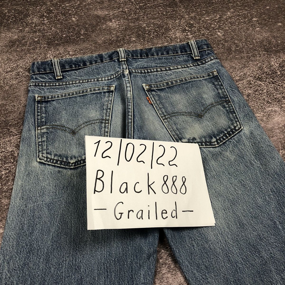 Levi's Vintage 80s Levi’s Denim Jeans Made in USA Orange tab Size US 31 - 20 Thumbnail