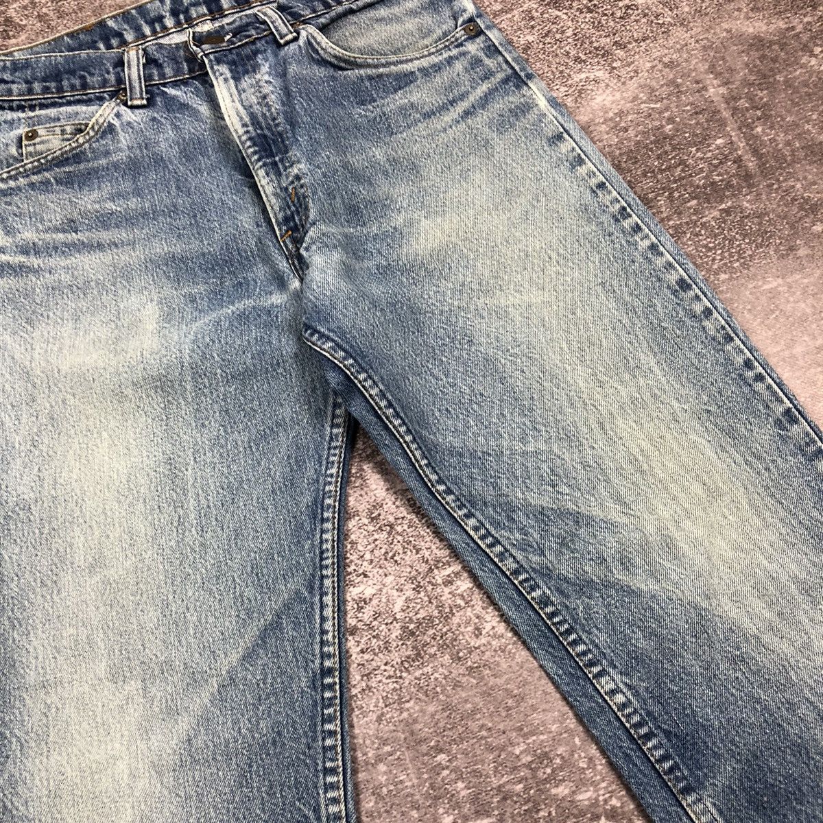 Levi's Vintage 80s Levi’s Denim Jeans Made in USA Orange tab Size US 31 - 12 Thumbnail